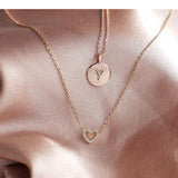 14K Gold Plated Hypoallergenic Heart Necklace