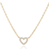 14K Gold Plated Hypoallergenic Heart Necklace