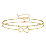 Infinite 18K Gold-Plated Stainless-Steel Bracelet | Waterproof & Hypoallergenic