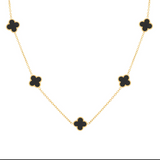 18K Gold Plated Clover Necklace | Waterproof & Hypoallergenic