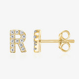 Eileen Sterling Silver Initial Studs