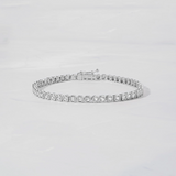 Chloe 925 Sterling Silver Tennis Bracelet | 14k Gold or Rhodium Plated | Sparkling CZ