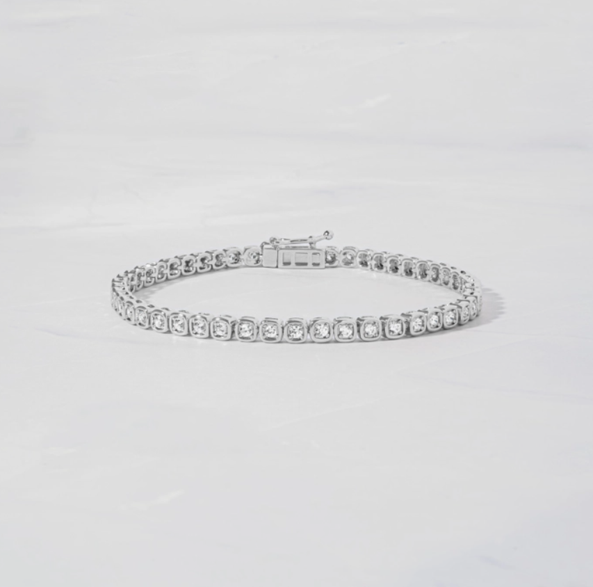 Chloe 925 Sterling Silver Tennis Bracelet | 14k Gold or Rhodium Plated | Sparkling CZ