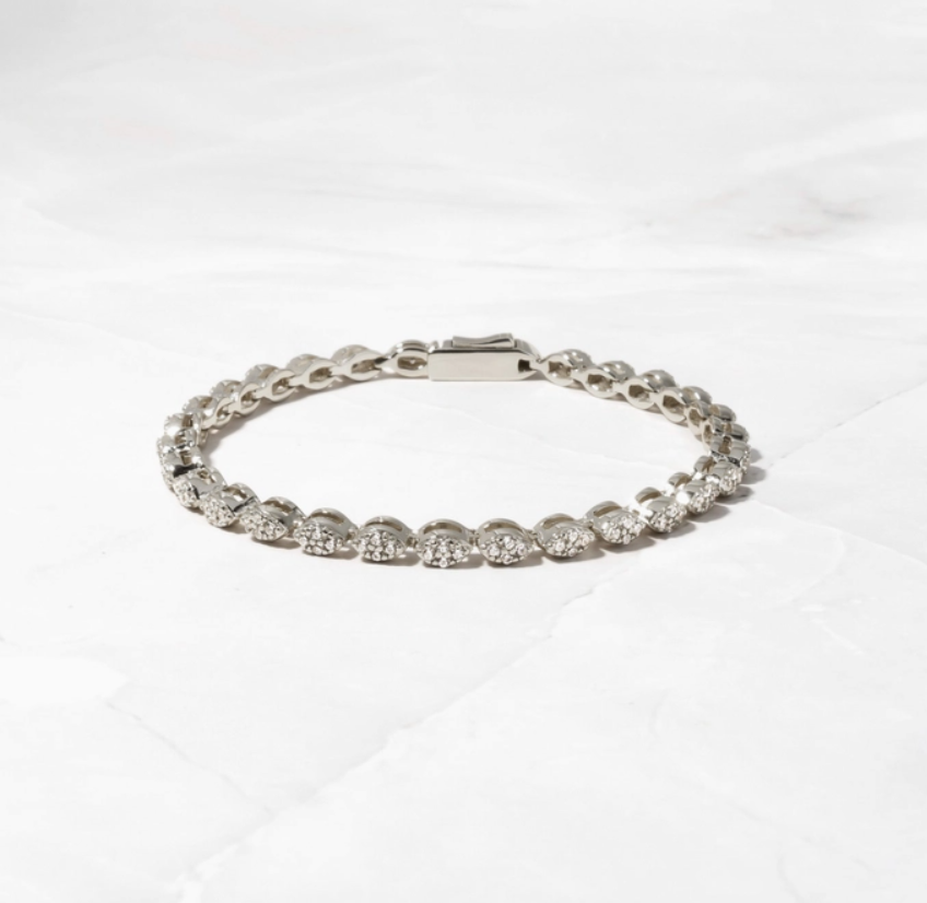 Marcella Marquise Tennis Bracelet | 14K Gold Plated